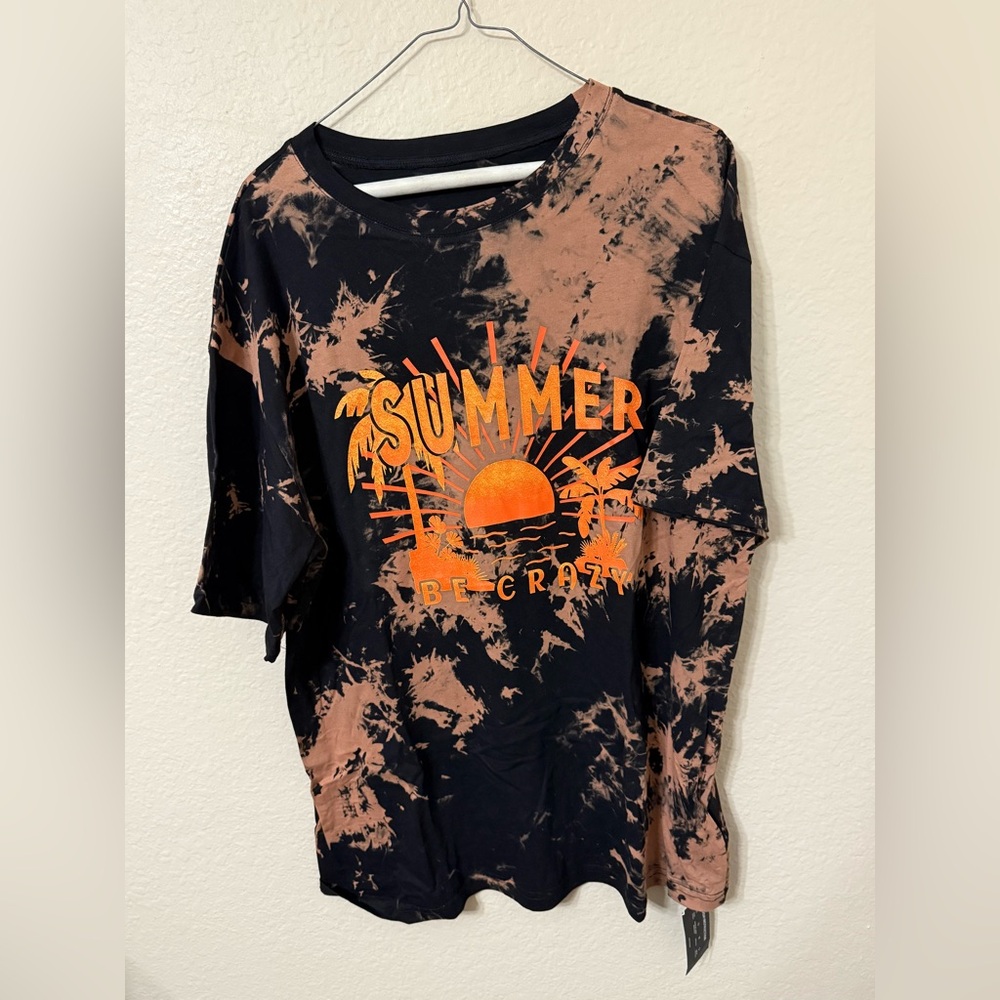 Tie-Dye Summer Graphic T-Shirt
